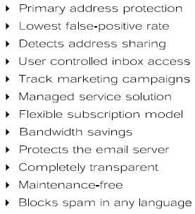 SpamJammer Benefits